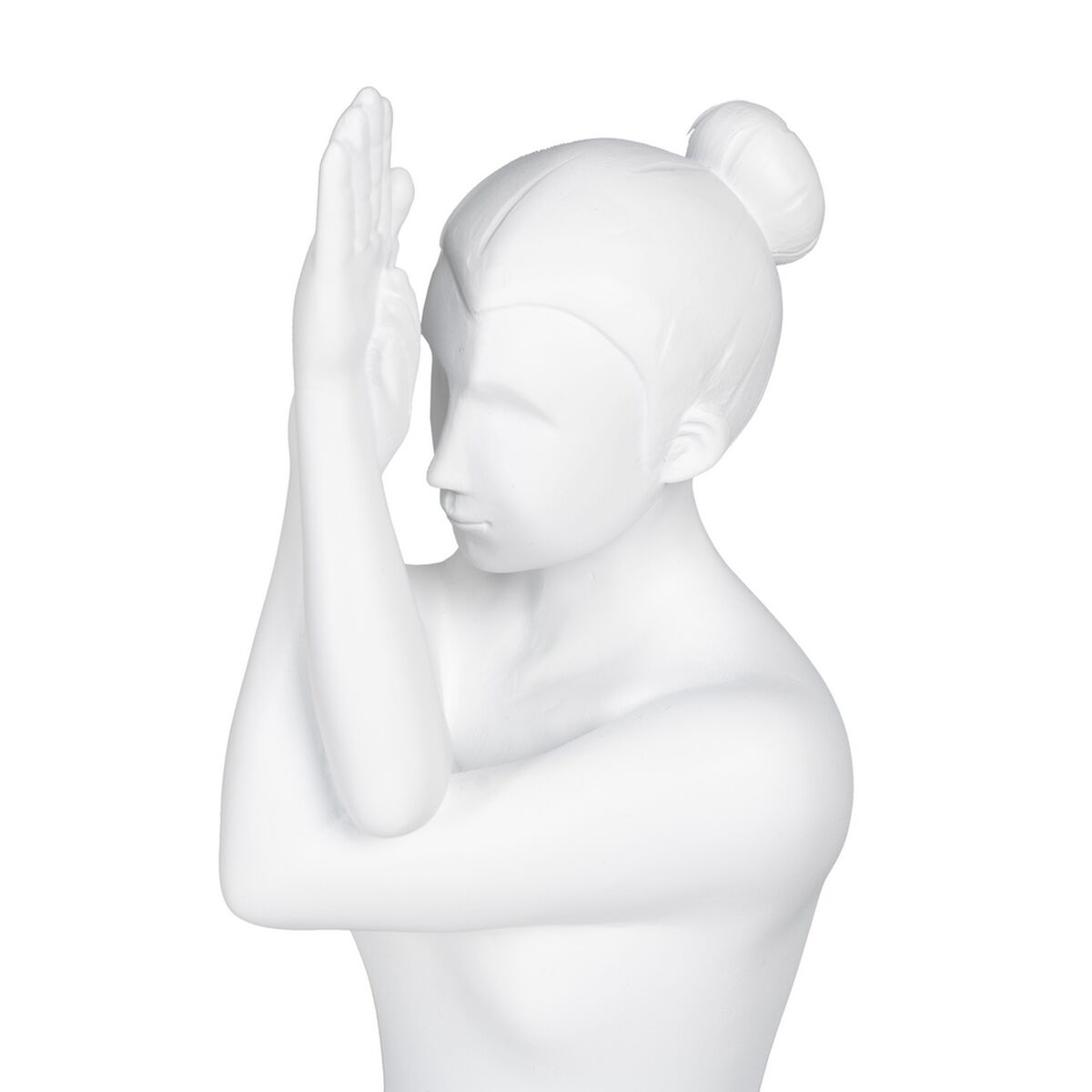 Prydnadsfigur Vit 18 x 13 x 24 cm - 4