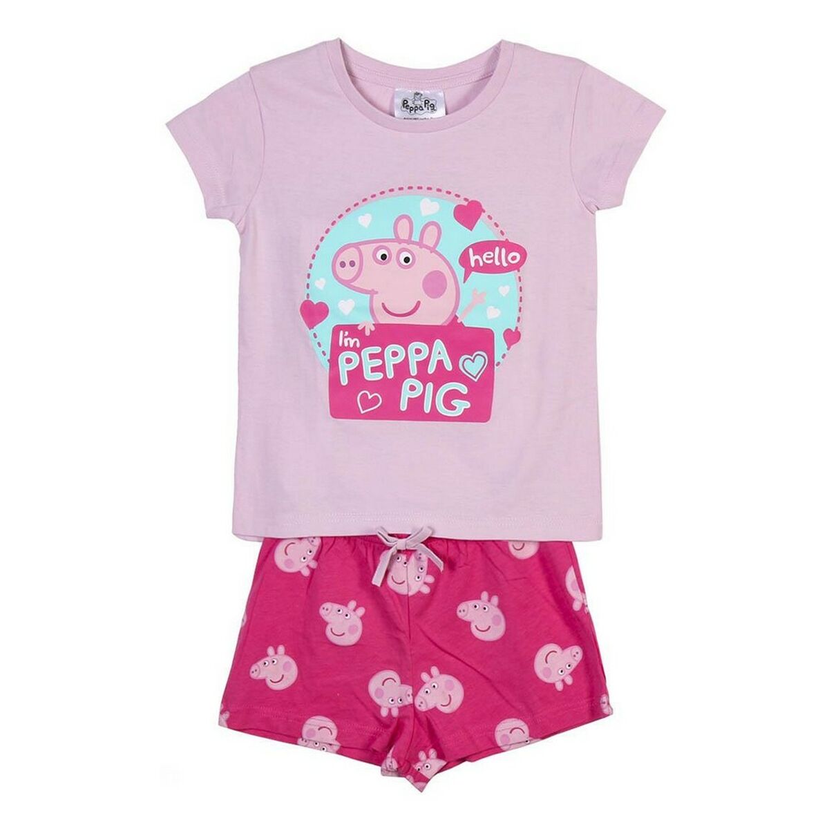 Sommarpyjamas Peppa Pig Rosa