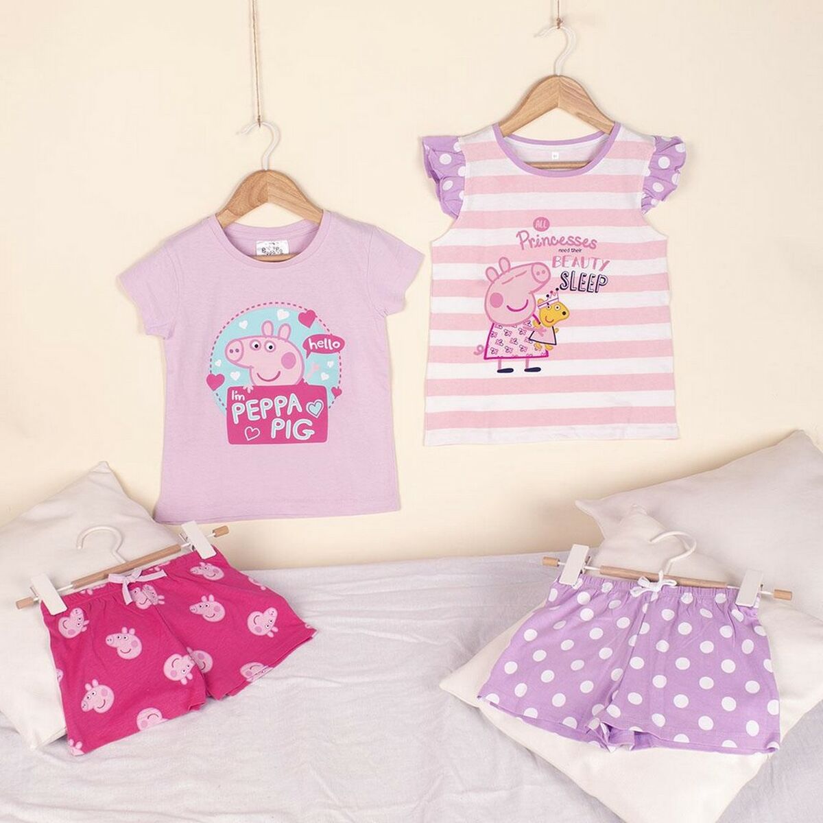 Sommarpyjamas Peppa Pig Rosa - 5