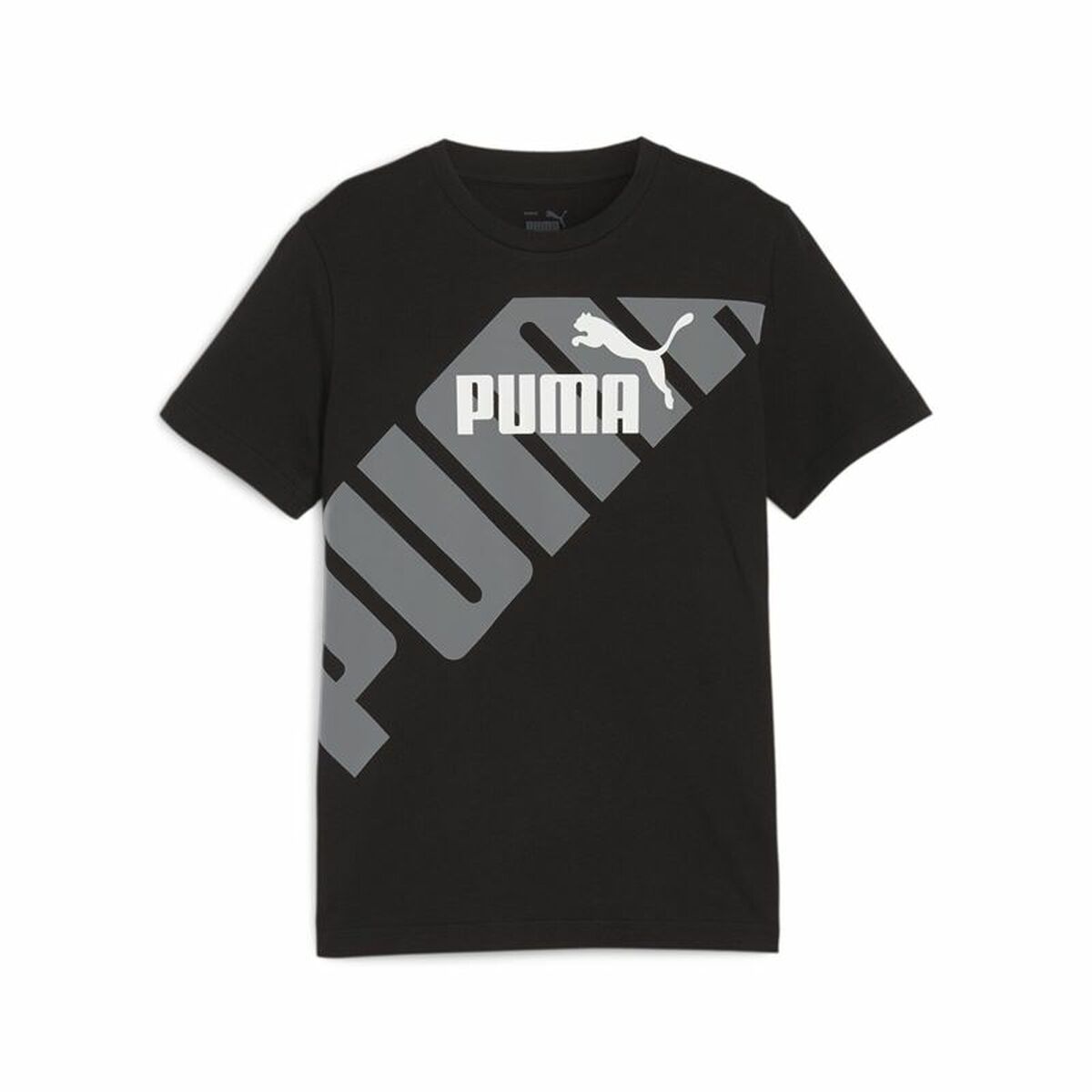 Barn T-shirt med kortärm Puma Power Graphic Svart