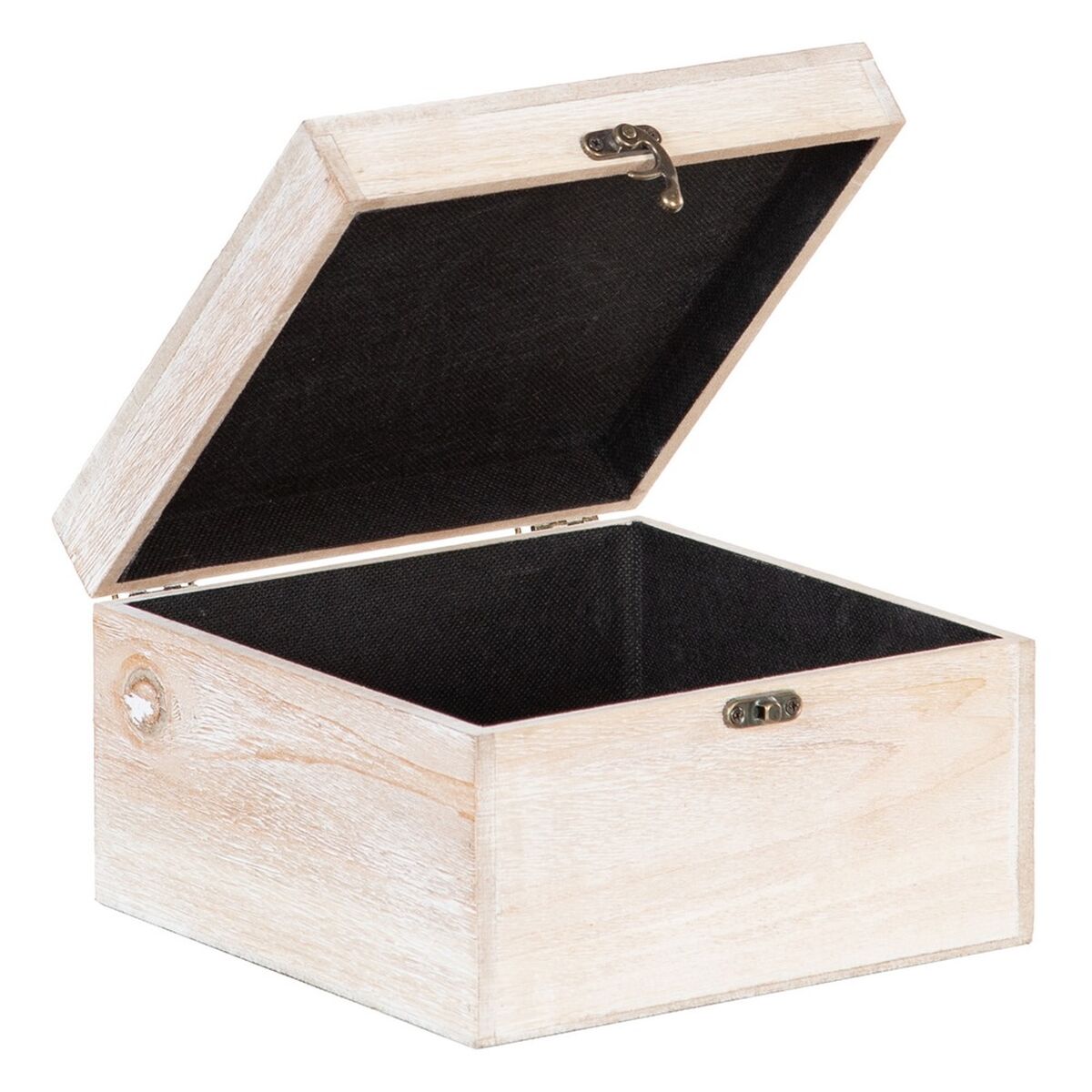 Dekorationslåda Blad Rattan 20 x 20 x 12 cm DMF (2 antal) - 4