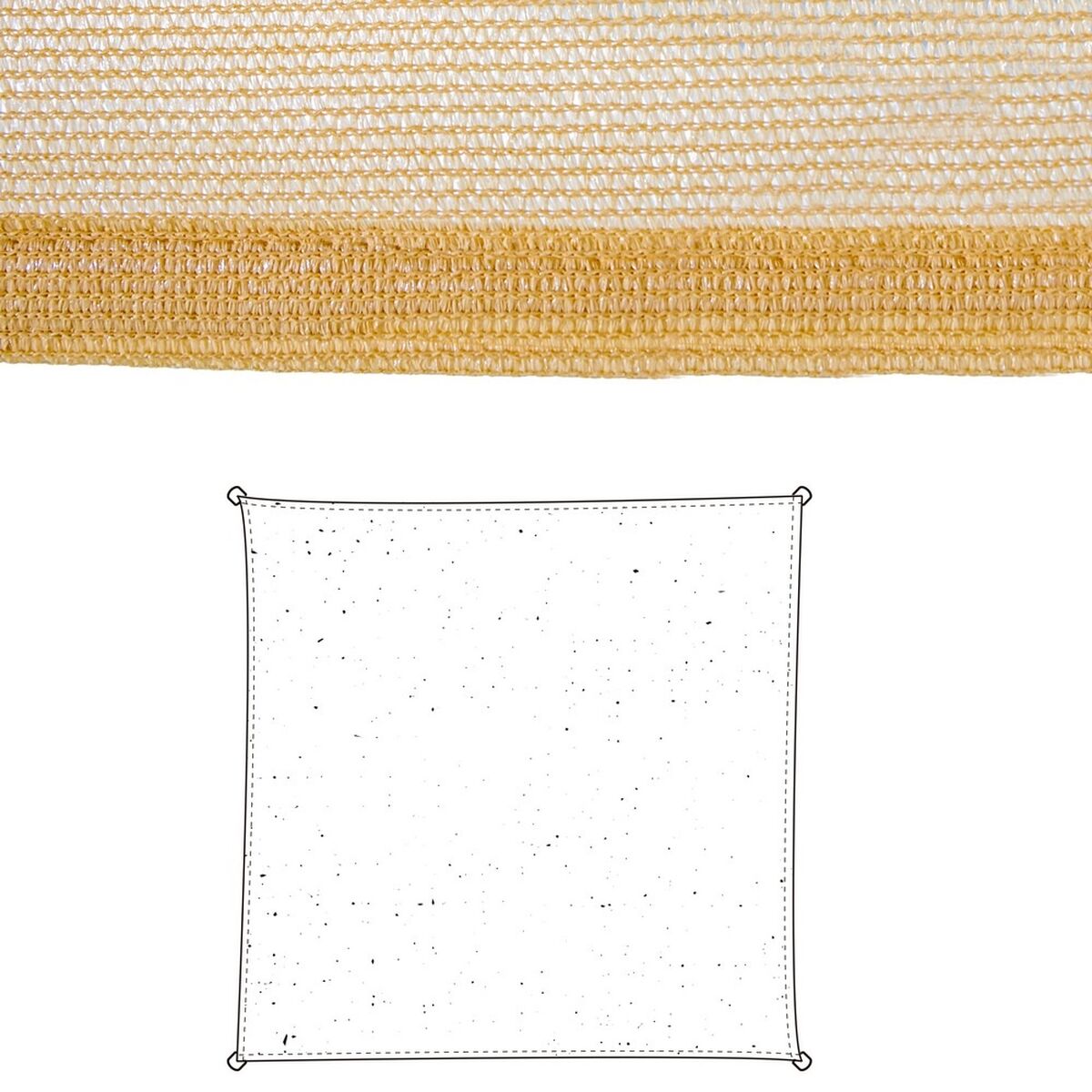 Skugga segel Vela sombreo Beige 300 x 300 x 0,5 cm Markis - 3