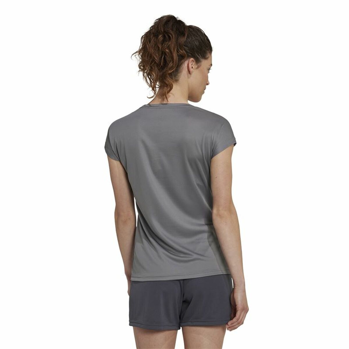 T-shirt med kortärm Dam Adidas Mörkgrå - 3