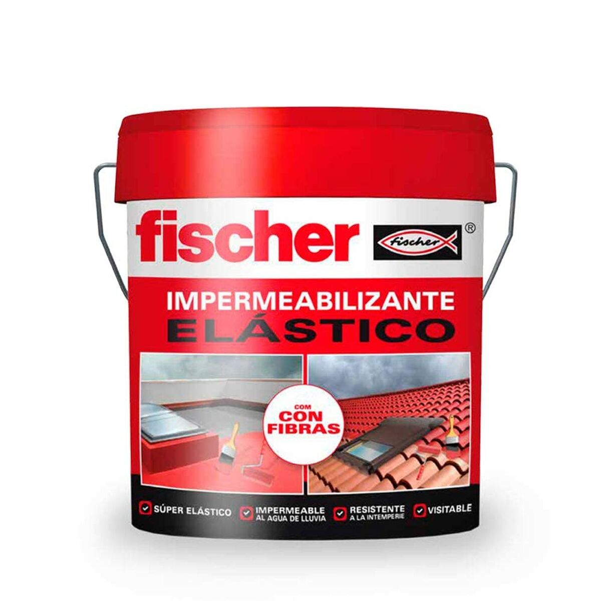 Impregnering Fischer Elastisk Röd 15 L