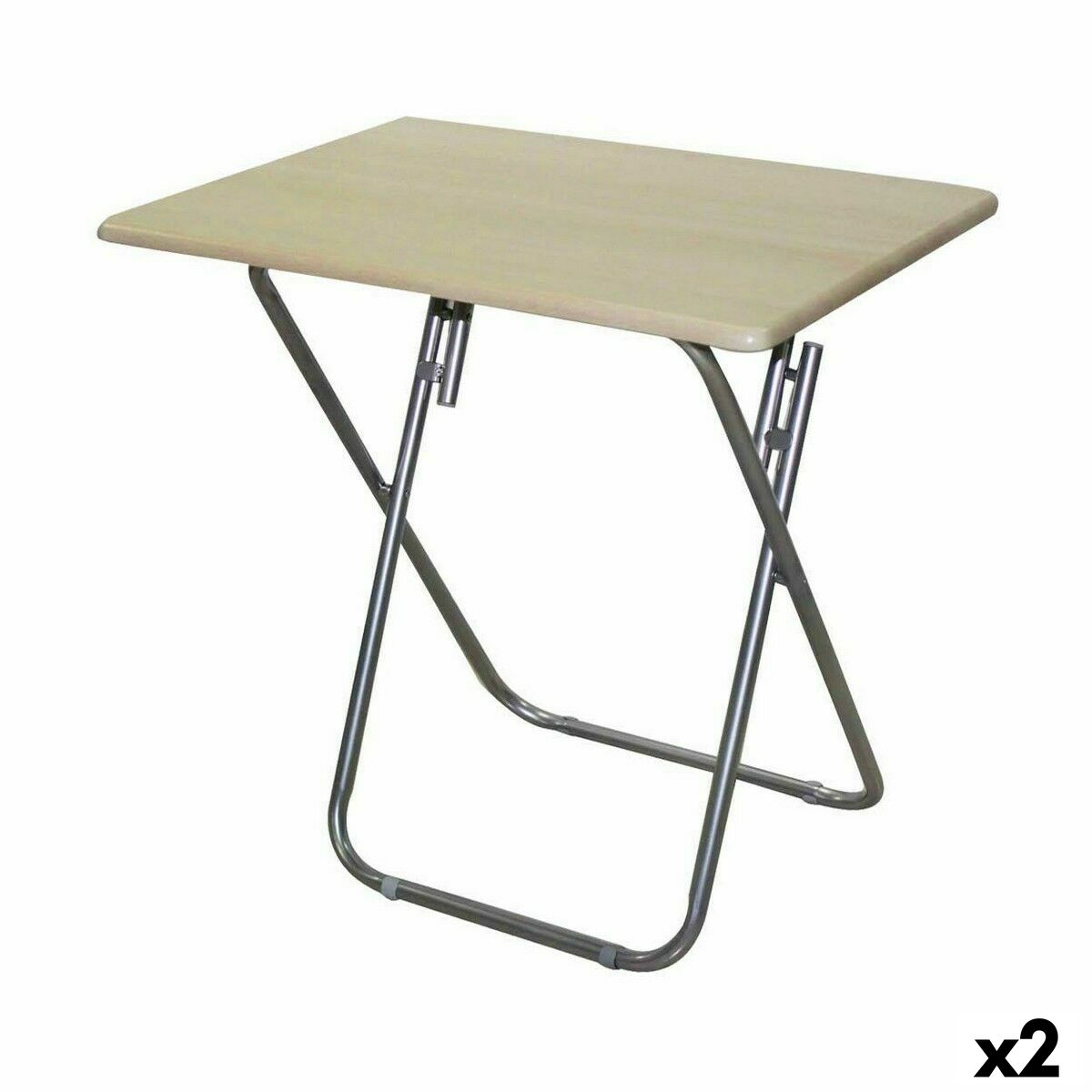 Hopfällbara sidobord Confortime Trä 75 x 52 x 73 cm (2 antal)