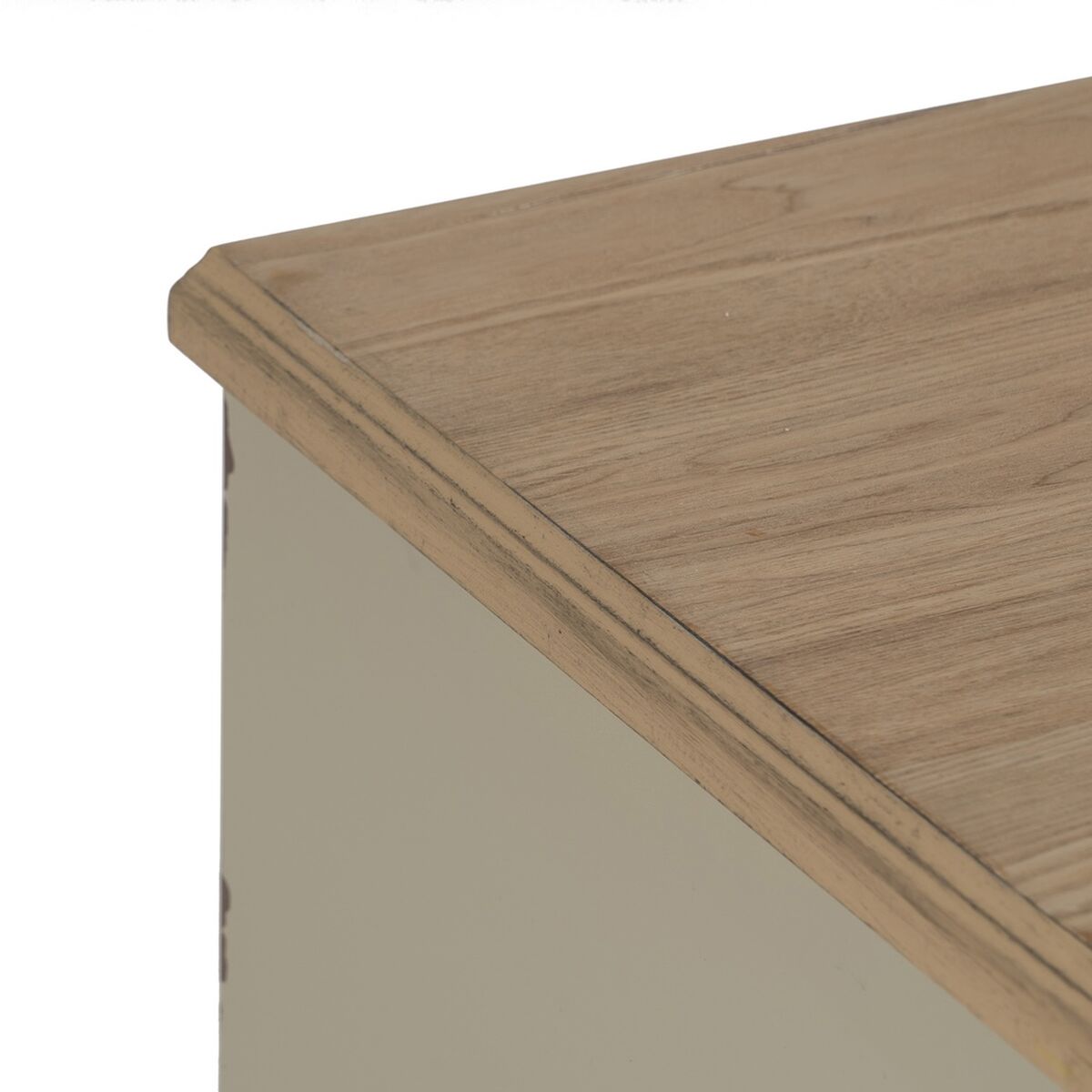 Byrå Kräm Naturell Granträ Trä MDF 80 x 38 x 73 cm - 4