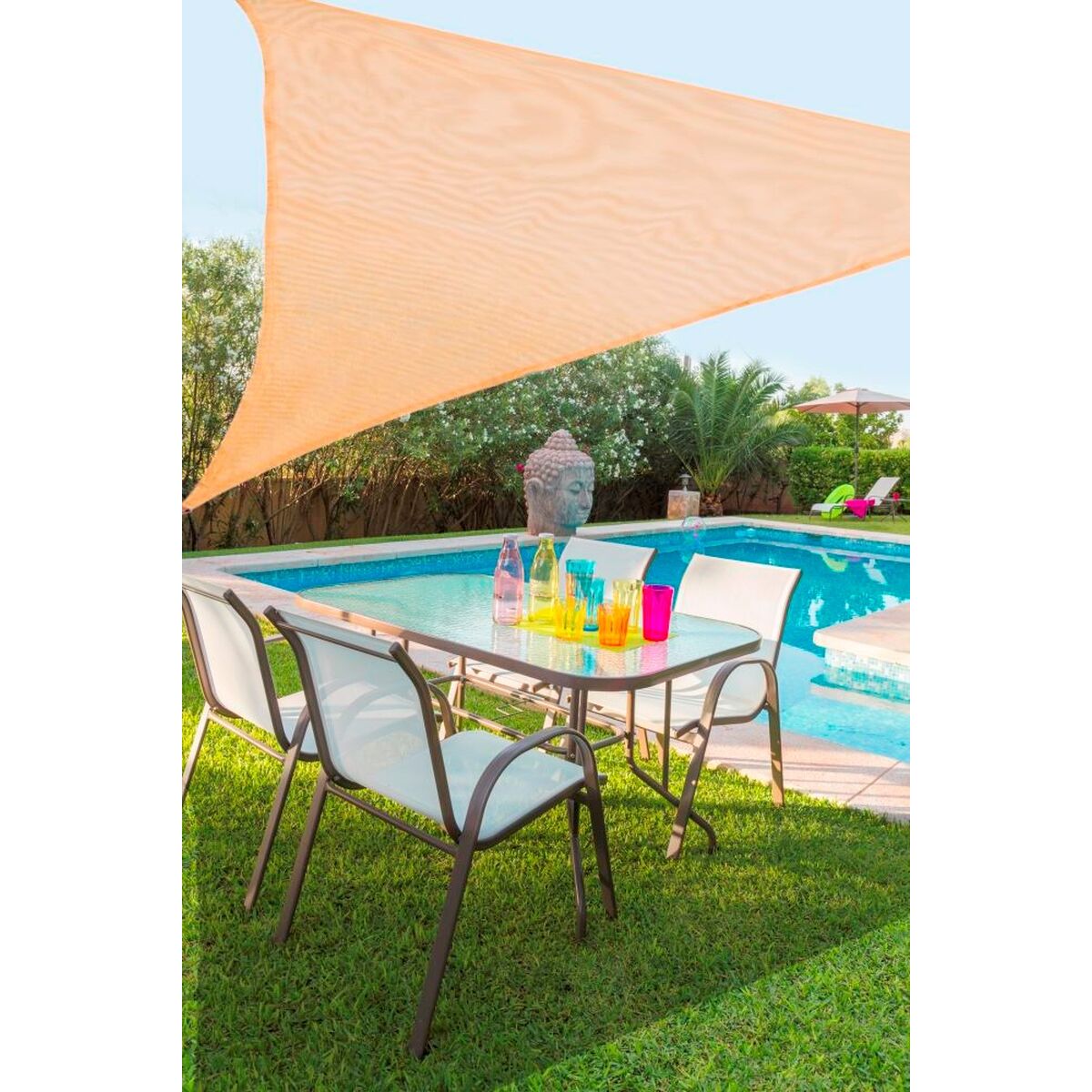 Skugga segel Vela sombreo Beige 3 x 3 m 300 x 300 x 0,5 cm Markis - 2