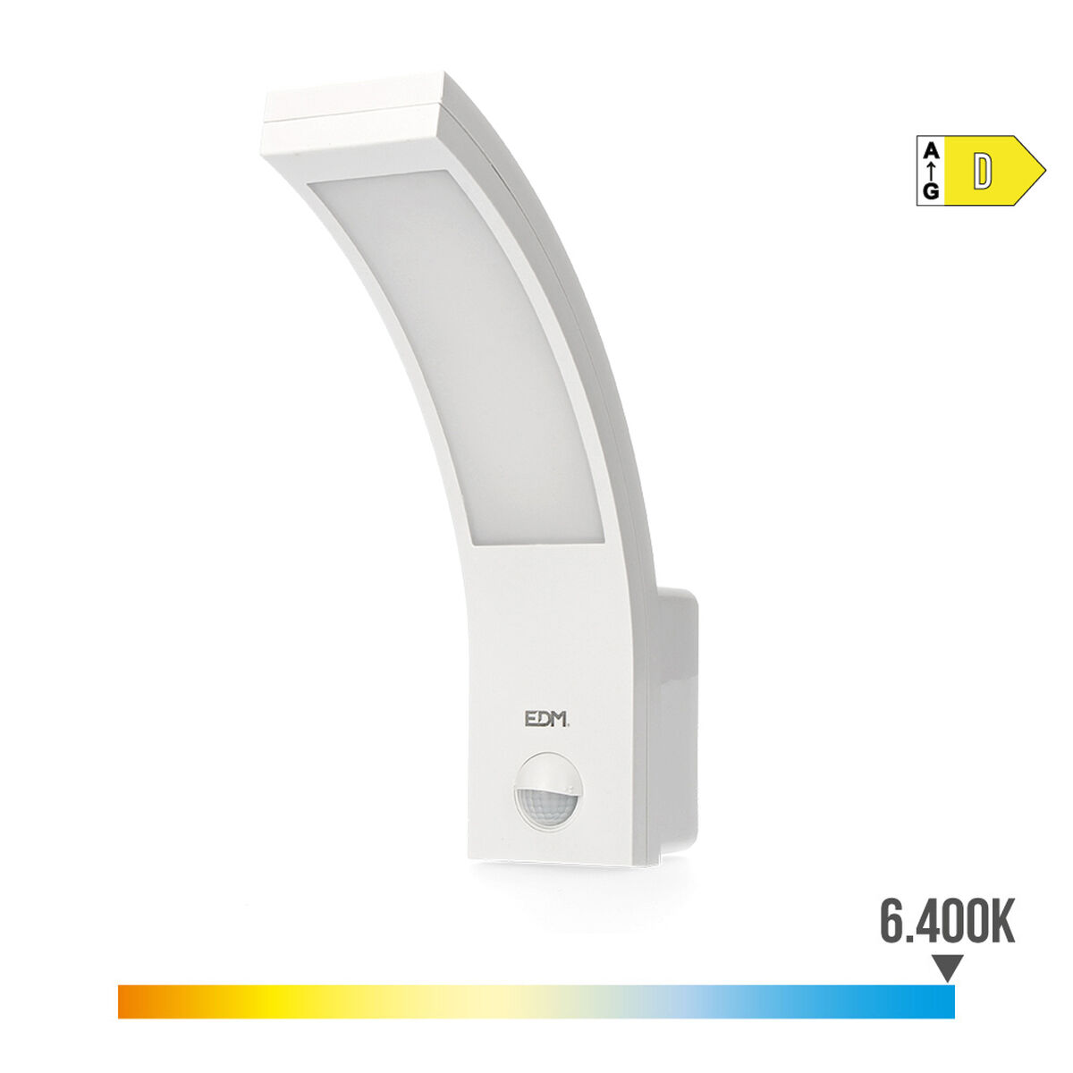 Vägglykta EDM 32536 polypropen A B 10 W 750 Lm Vit Extern (6400 K) - 4