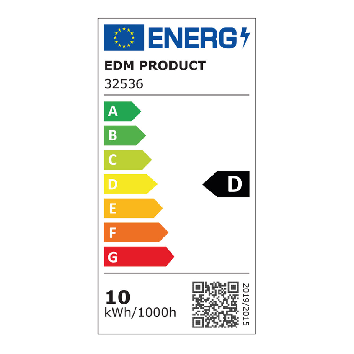 Vägglykta EDM 32536 polypropen A B 10 W 750 Lm Vit Extern (6400 K) - 9