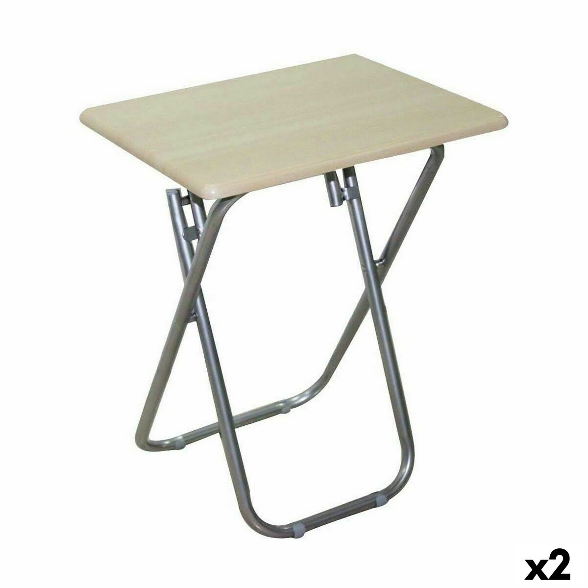 Hopfällbara sidobord Confortime Trä 66 x 38 x 48 cm (2 antal)