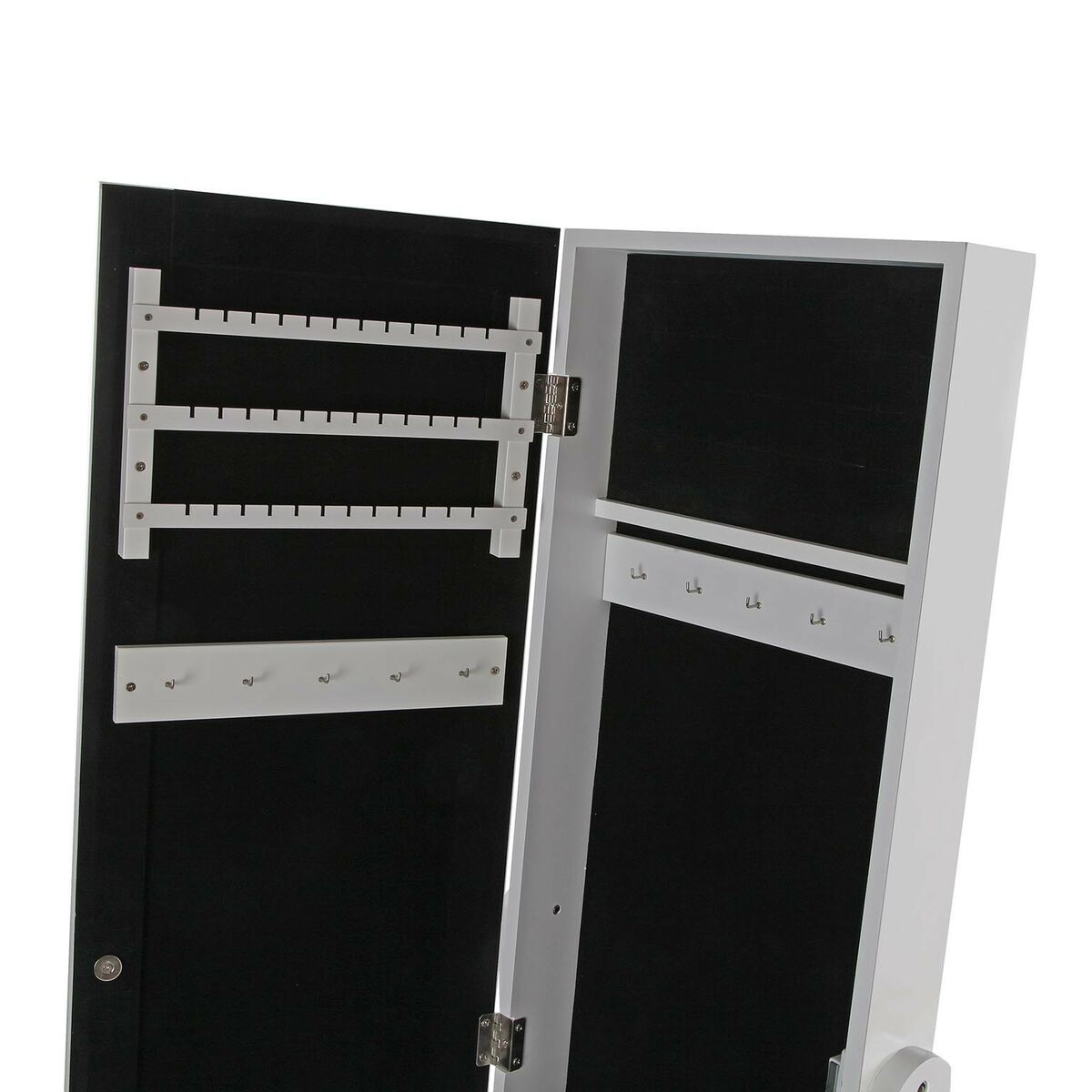 Väggspegel Versa Vit Speglar Trä MDF 35 x 153 x 35,2 cm Smyckeskrin med ben - 4