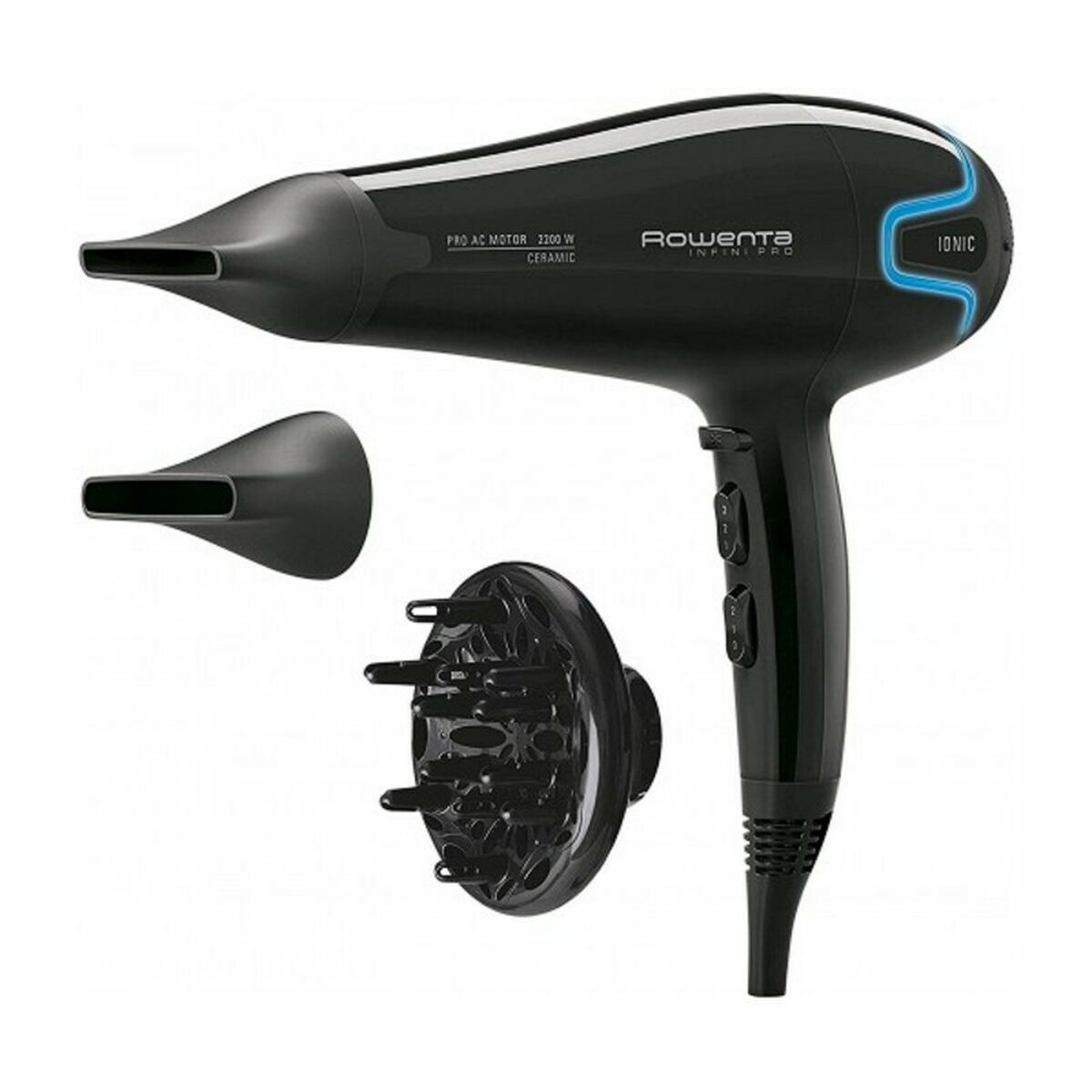 Hårtork Rowenta Svart 2200 W (Renoverade B) - 2