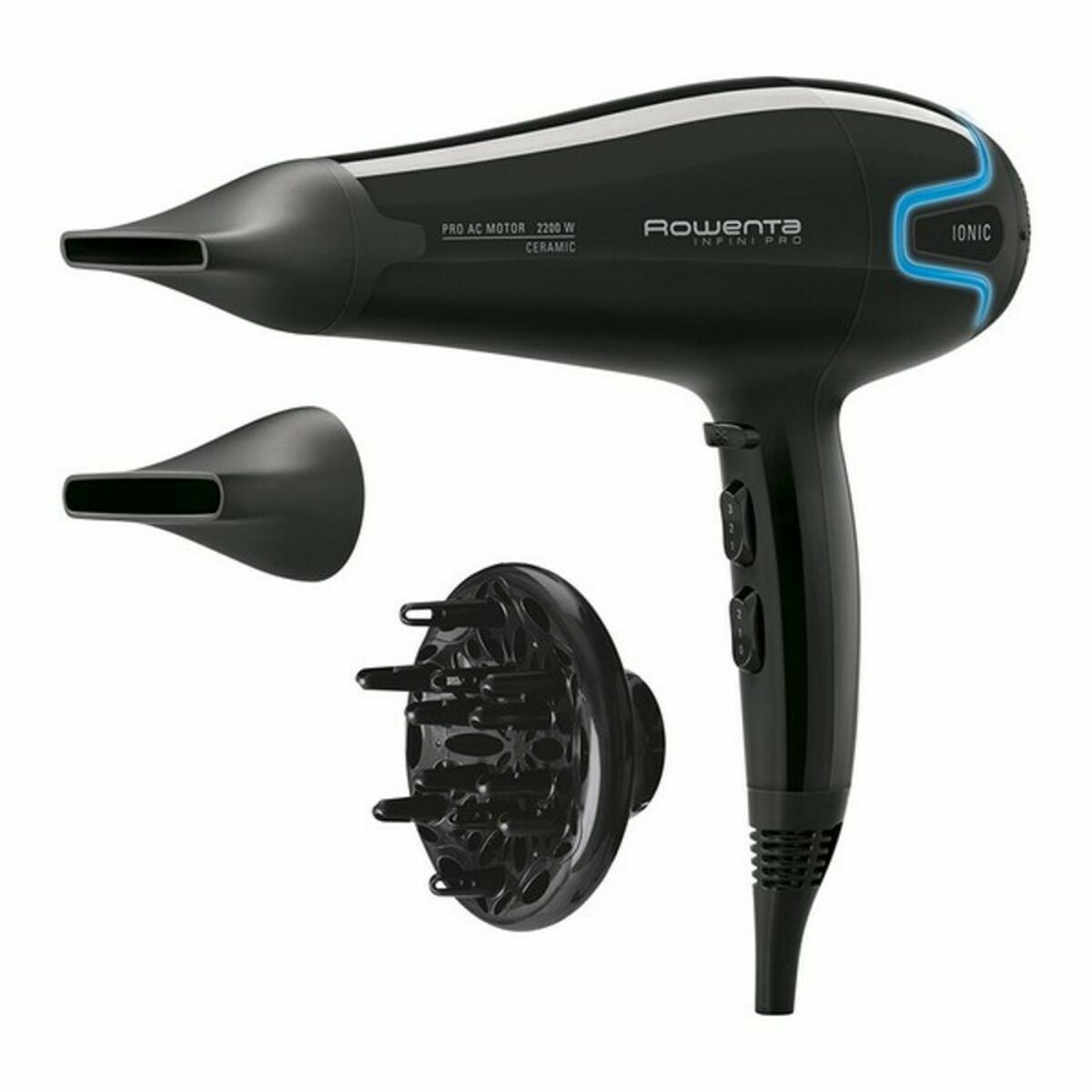 Hårtork Rowenta Svart 2200 W (Renoverade B) - 7
