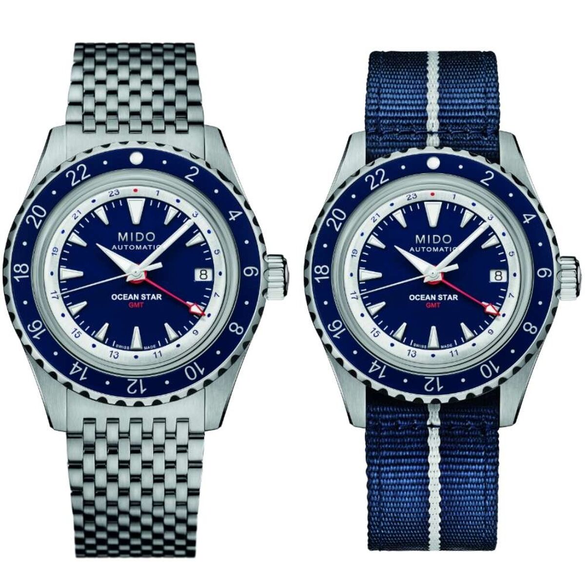 Herrklocka Mido OCEAN STAR GMT SPECIAL EDITION Silvrig