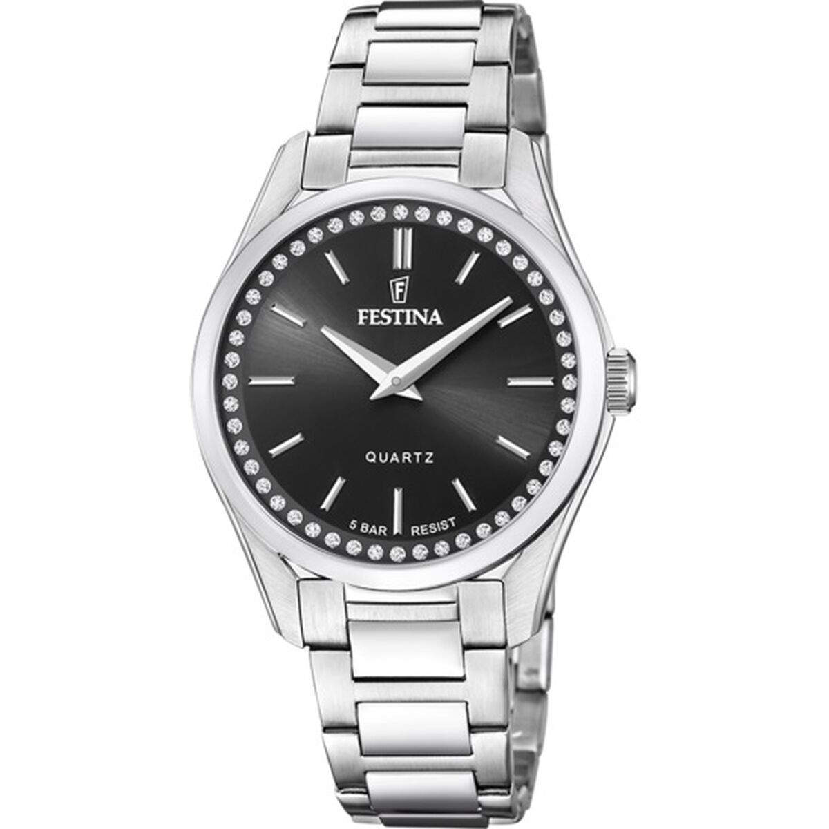 Herrklocka Festina F20583/4 Svart Silvrig