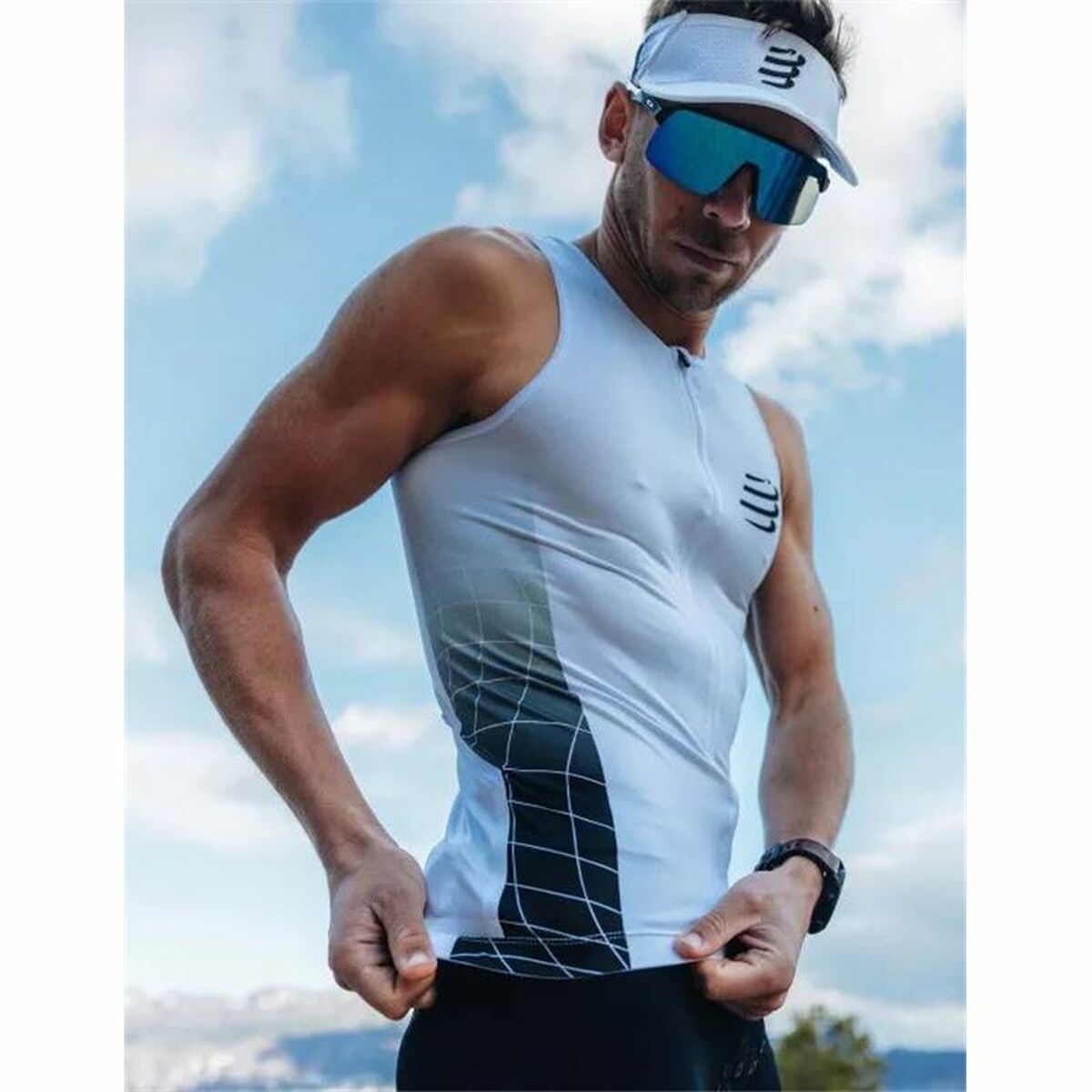 Visir Compressport XHWU389-0002 Vit One size - 3