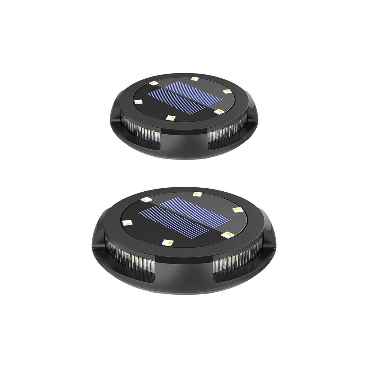 Solcellslampa Activejet AJE-LARIX DP Svart RGB 11 x 14,5 x 11 cm (2 antal) - 3