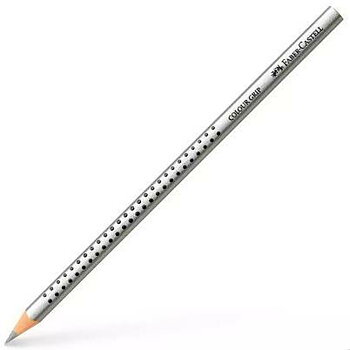 Färgpennor Faber-Castell Colour Grip Silvrig (12 antal)