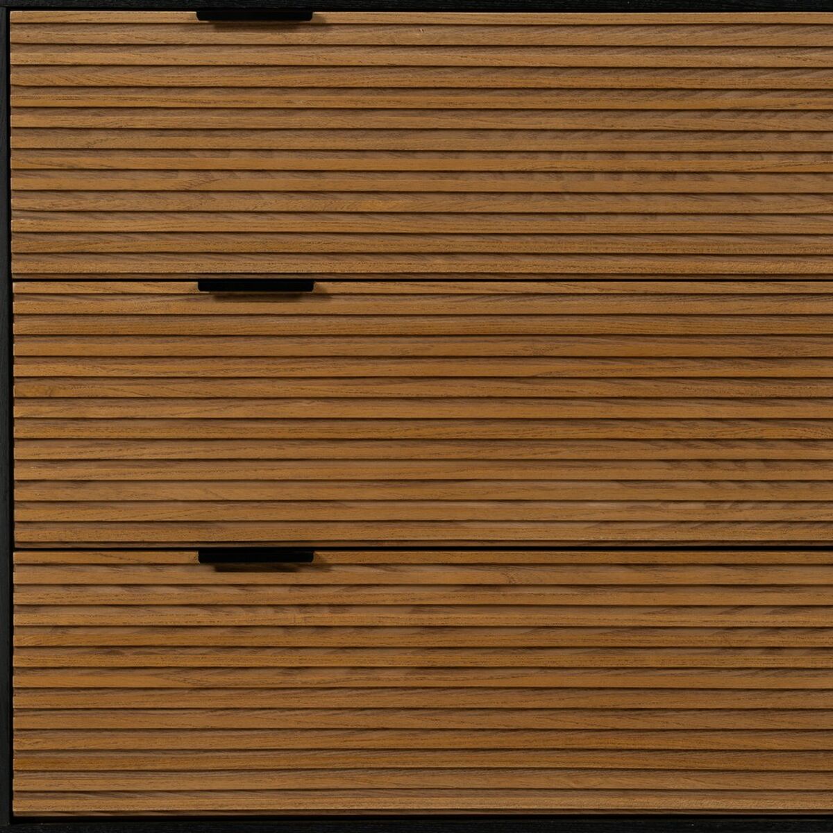 Byrå ORLEANS Svart Naturell Järn Trä MDF 104 x 40 x 81,5 cm - 4