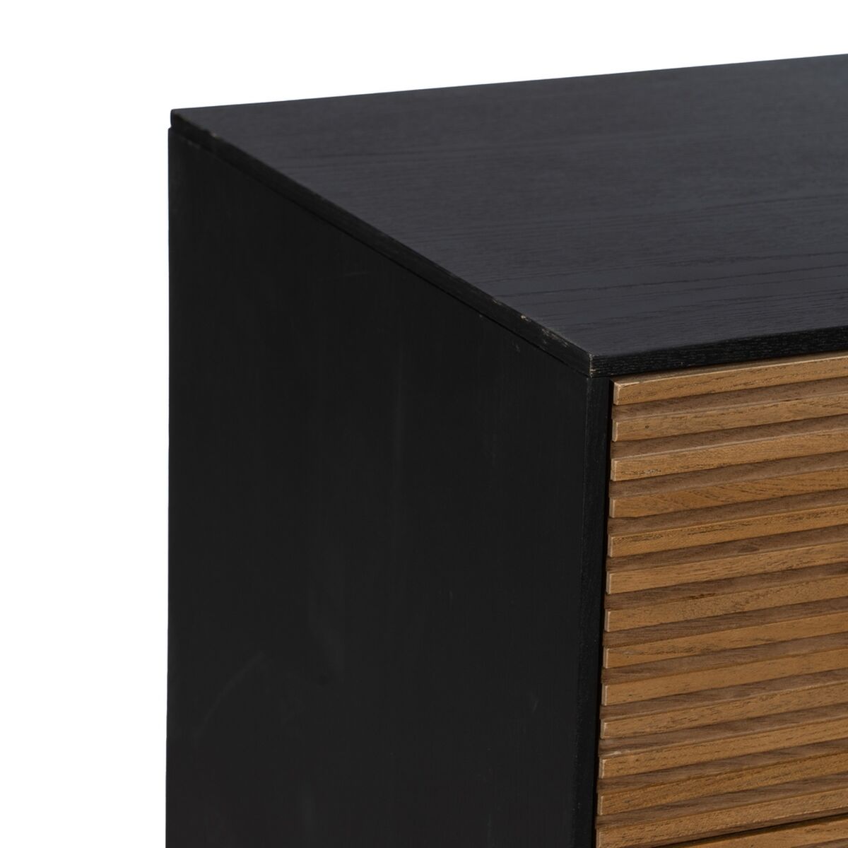 Byrå ORLEANS Svart Naturell Järn Trä MDF 104 x 40 x 81,5 cm - 5