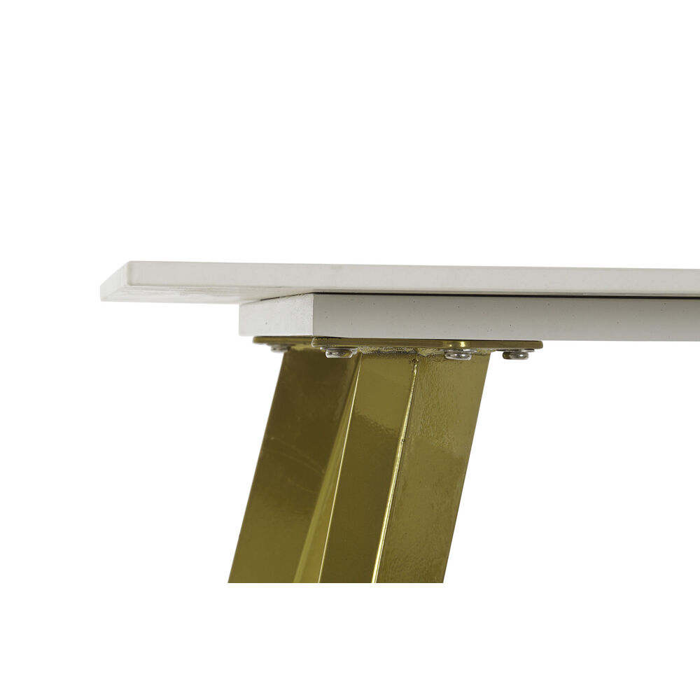 Sidobord DKD Home Decor Vit Gyllene 60 x 60 x 48 cm - 8