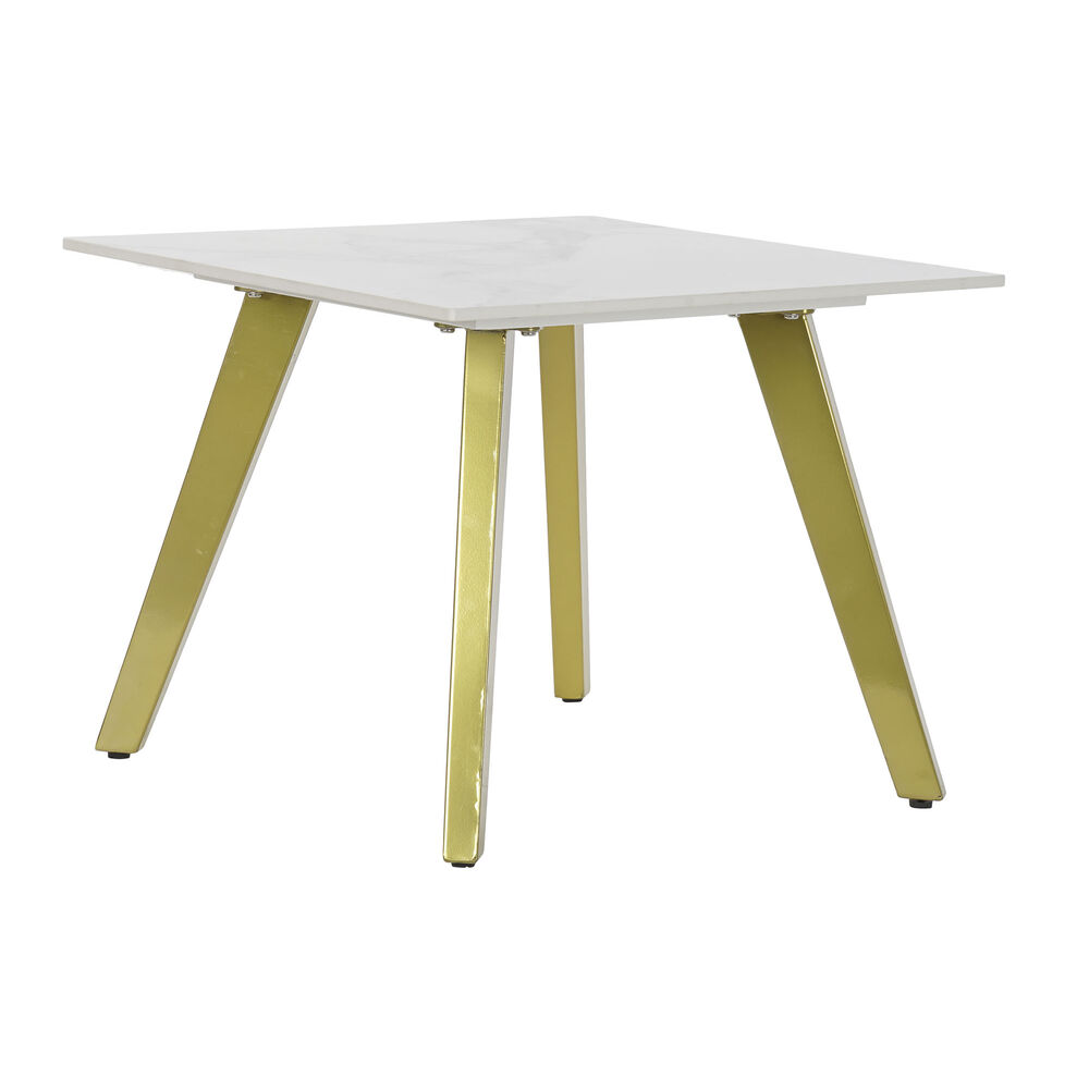 Sidobord DKD Home Decor Vit Gyllene 60 x 60 x 48 cm - 6