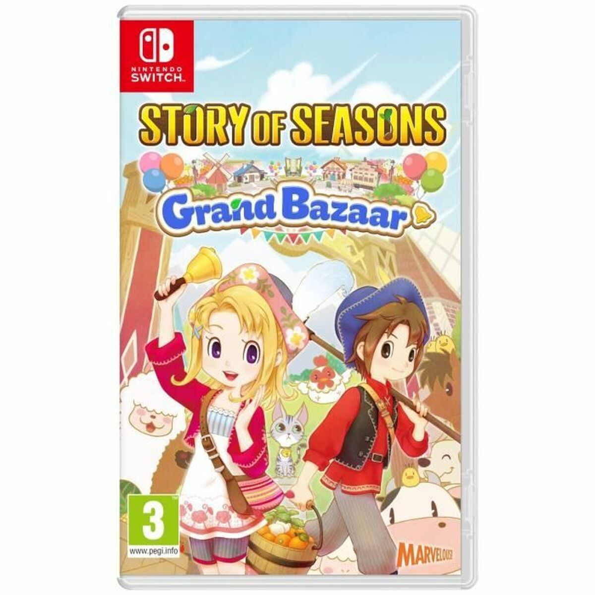 TV-spel för Switch Just For Games Story of Seasons Grand Bazaar