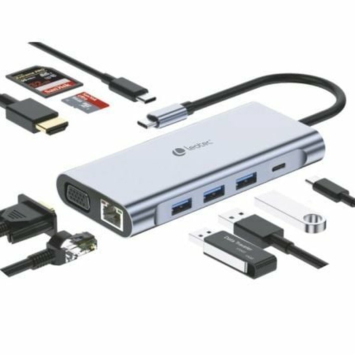 USB-HUB LEOTEC LEDS01