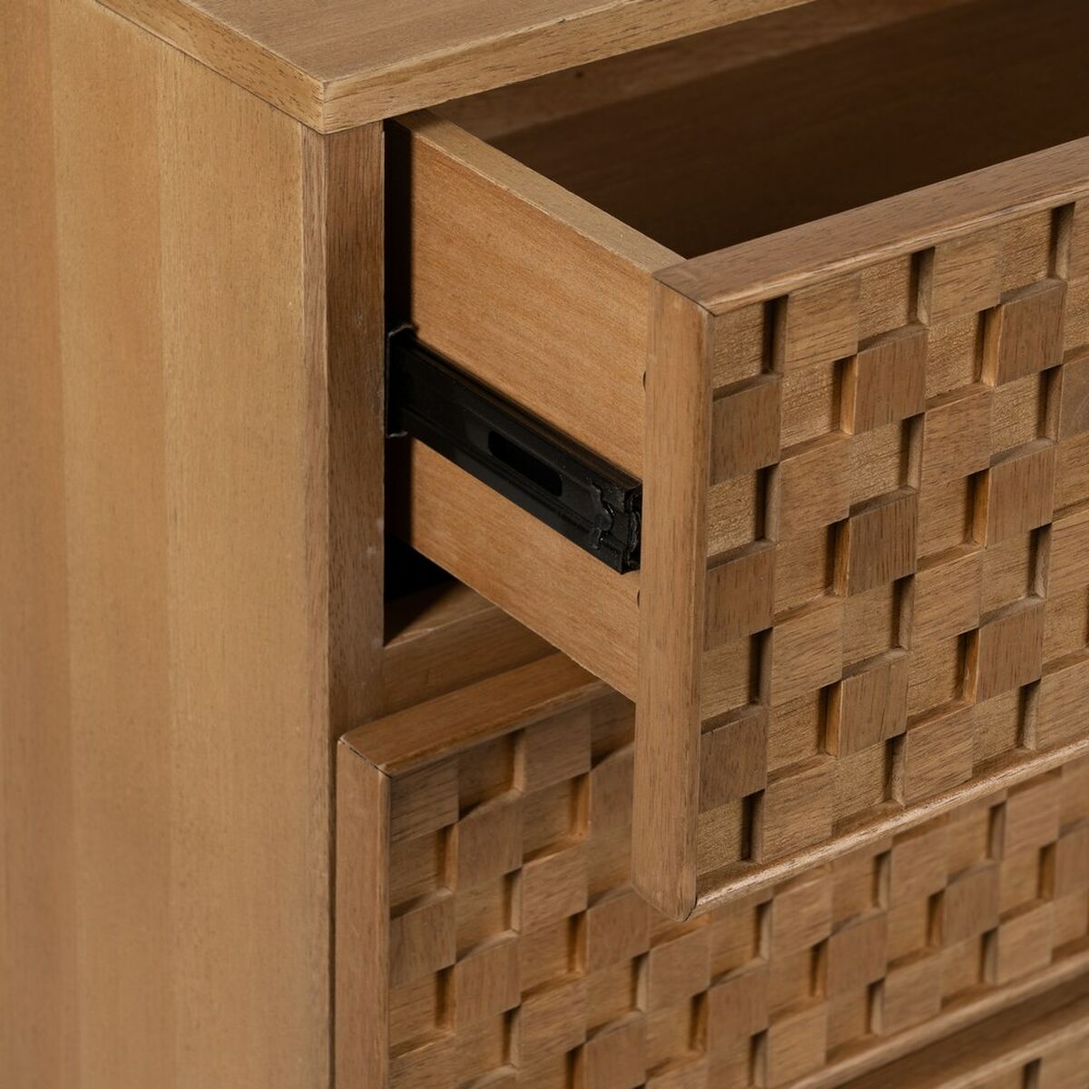 Byrå MARIGNI Svart Naturell Järn Trä MDF 118 x 42 x 77 cm - 6