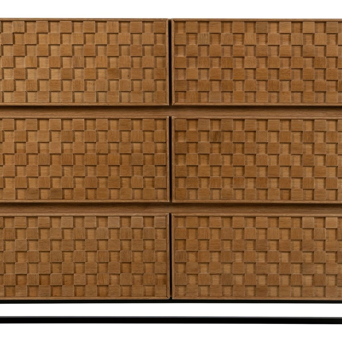 Byrå MARIGNI Svart Naturell Järn Trä MDF 118 x 42 x 77 cm - 4