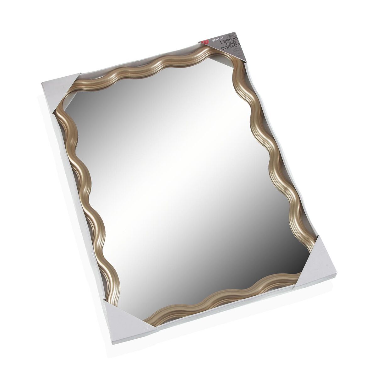 Väggspegel Versa Gyllene 2,6 x 70,2 x 50,2 cm - 6