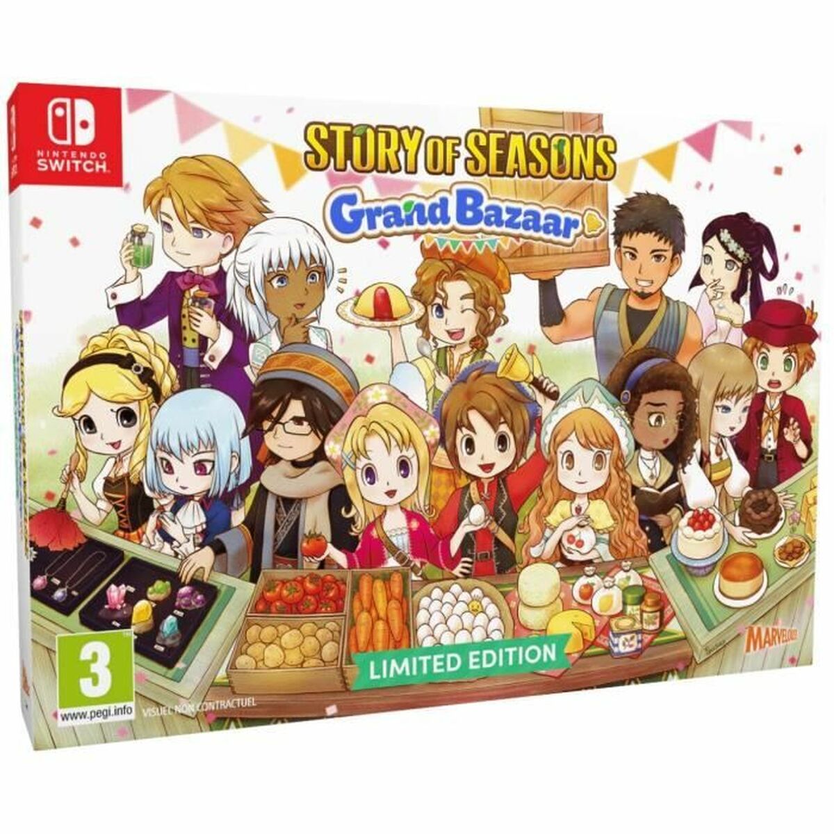 TV-spel för Switch Just For Games Story of Seasons Grand Bazaar : Limited Edition