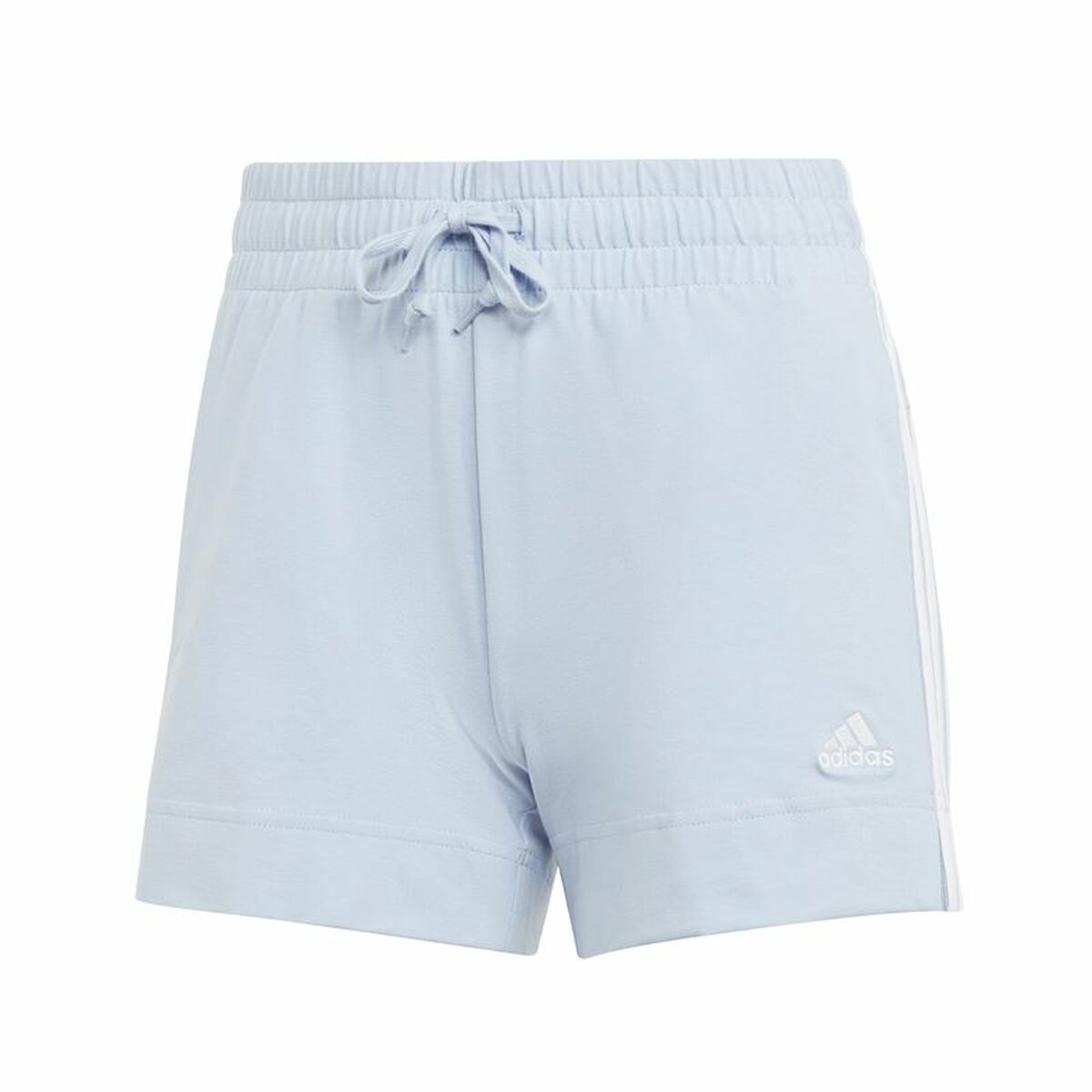 Sportshorts för kvinnor Adidas 3 Stripes Sj Ljusblå