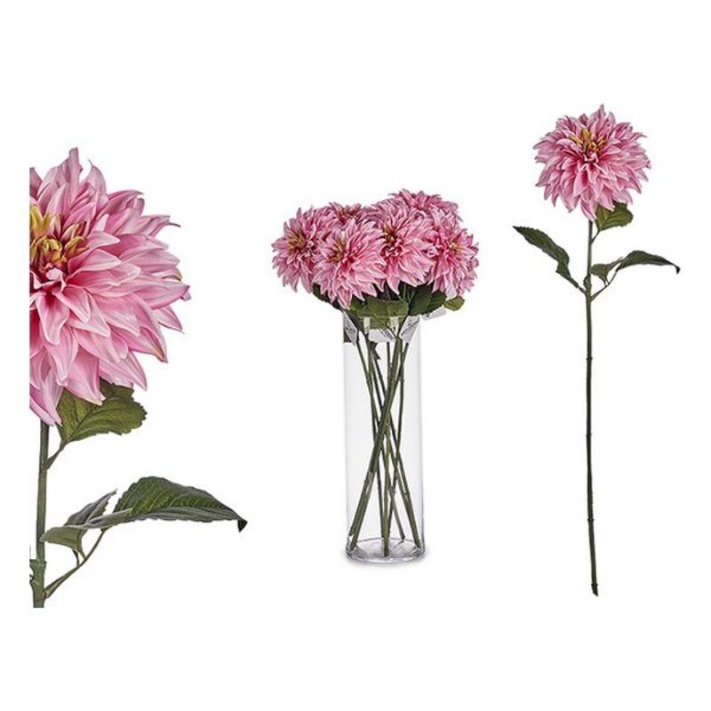 Dekorativ blomma Ibergarden Grön Rosa 16 x 74 x 16 cm Dahlia - 3