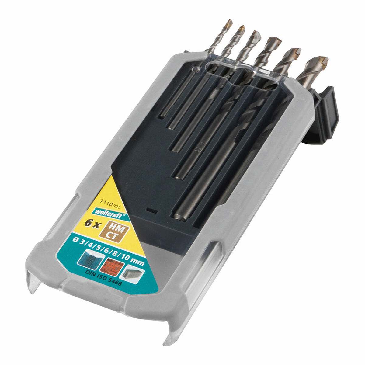 Spolset Wolfcraft 7110000 Cement 6 Delar