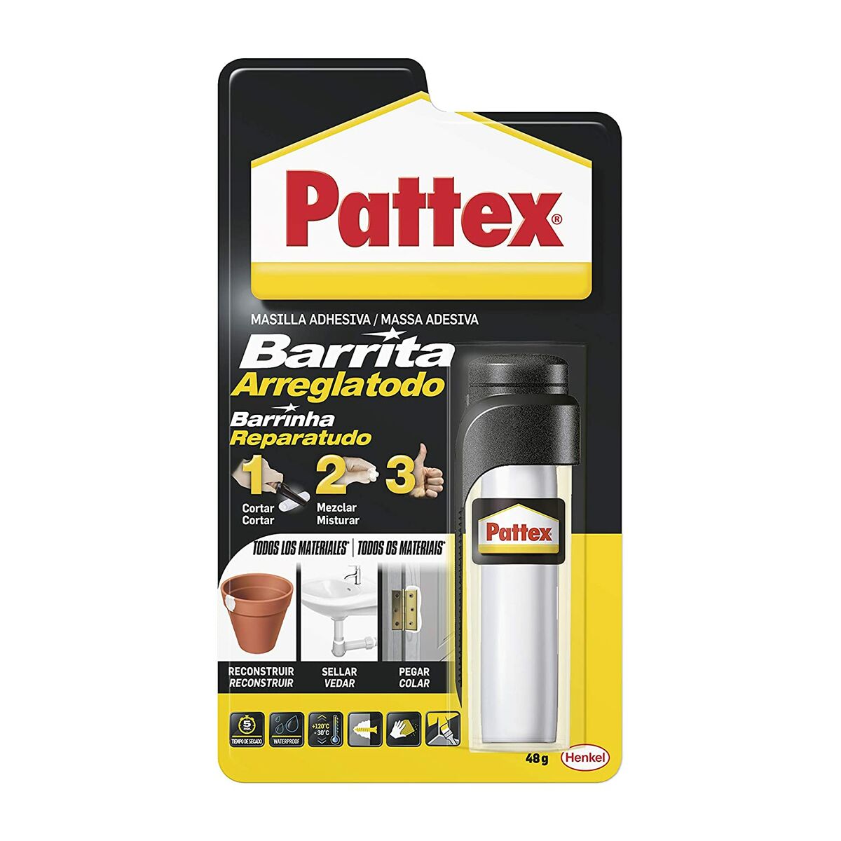 Knådepoxy Pattex 14010225 Vit Reparationskit (1 antal) - 8