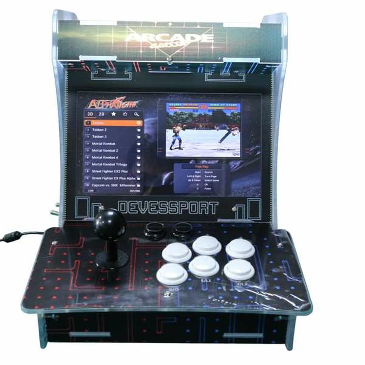 Arkadmaskin Acrylic Bartop Twins 19" Retro Bordsduk
