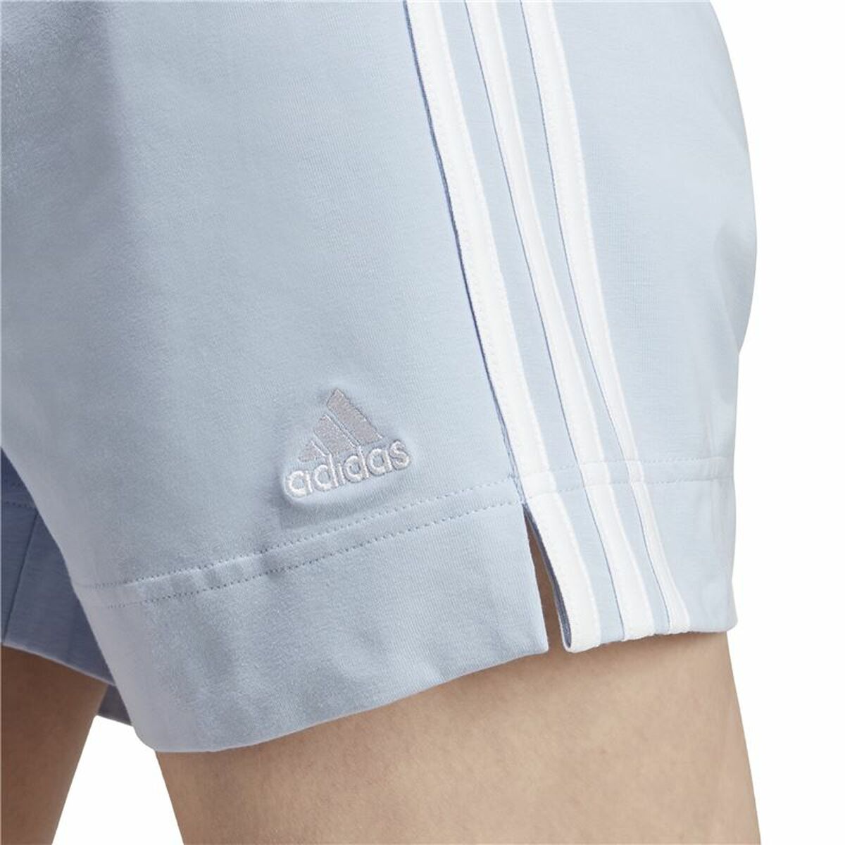 Sportshorts för kvinnor Adidas 3 Stripes Sj Ljusblå - 4