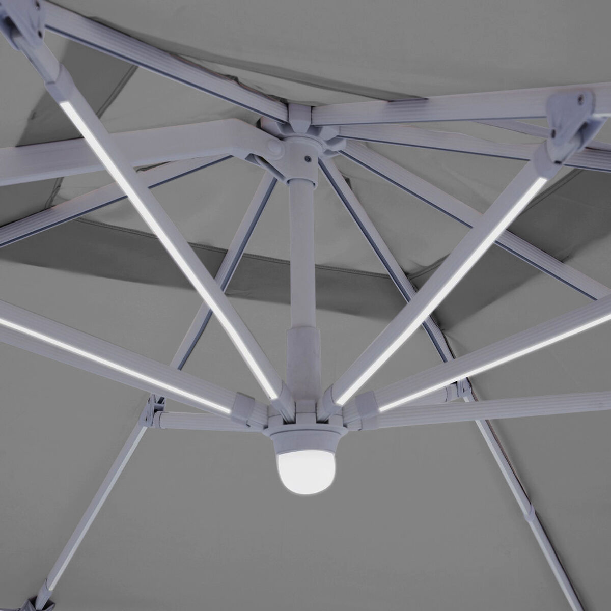 Naperny? Tiber Vit Ljusgrå Aluminium 300 x 300 x 250 cm LED - 2