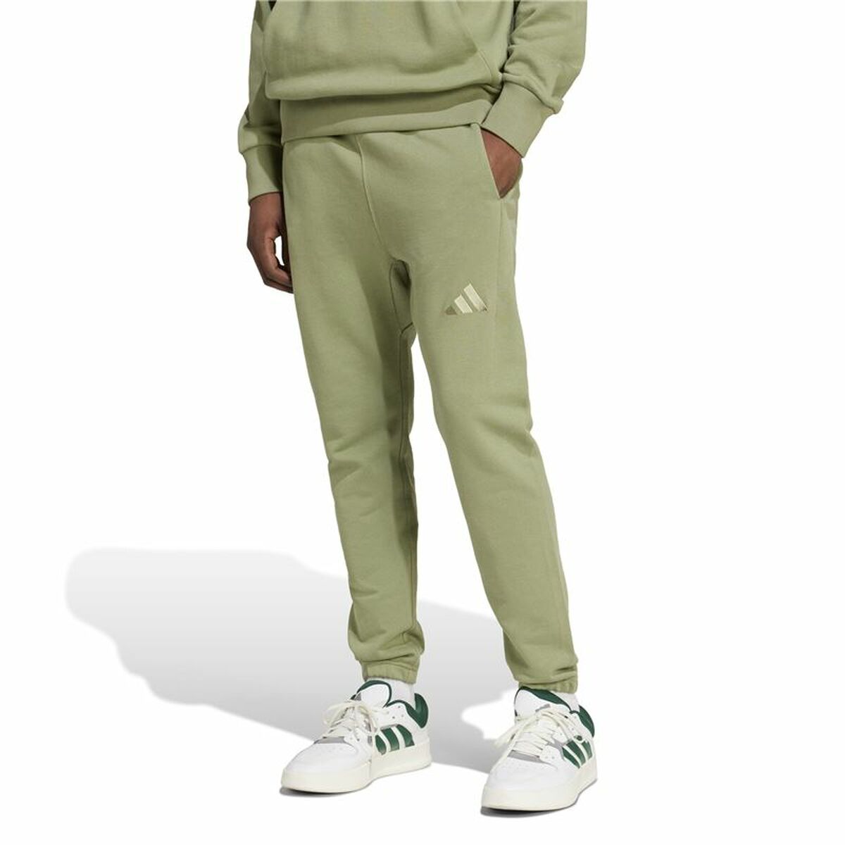 Långa träningsbyxor Adidas Regular Tapered Grön Män - 2