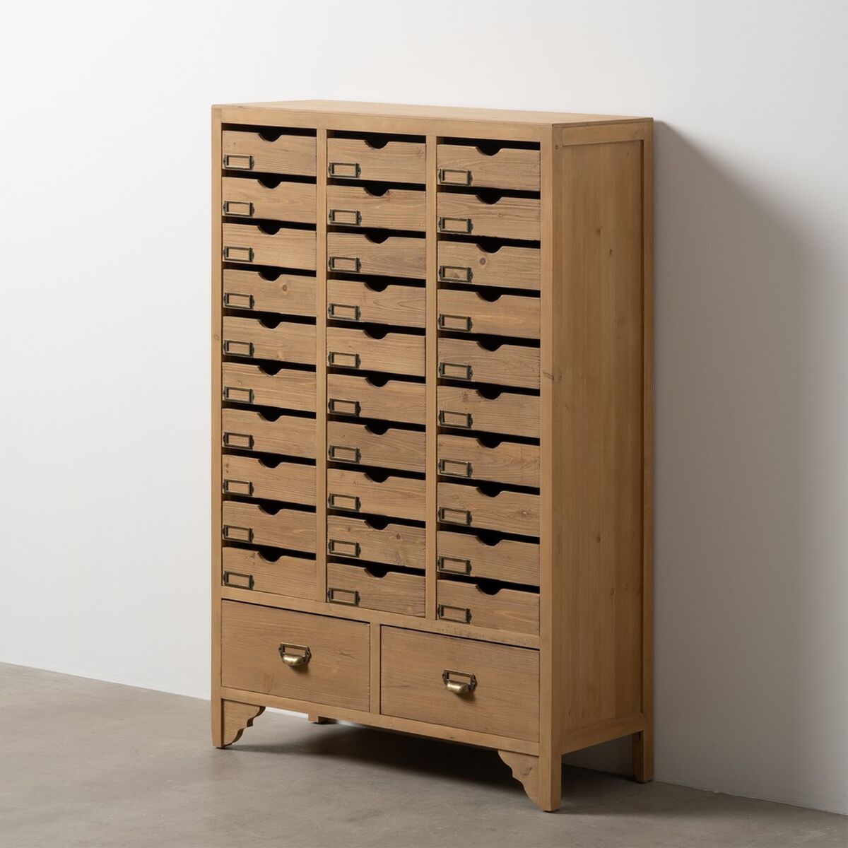 Byrå Beige Granträ Trä MDF 85,5 x 36,5 x 133 cm - 2
