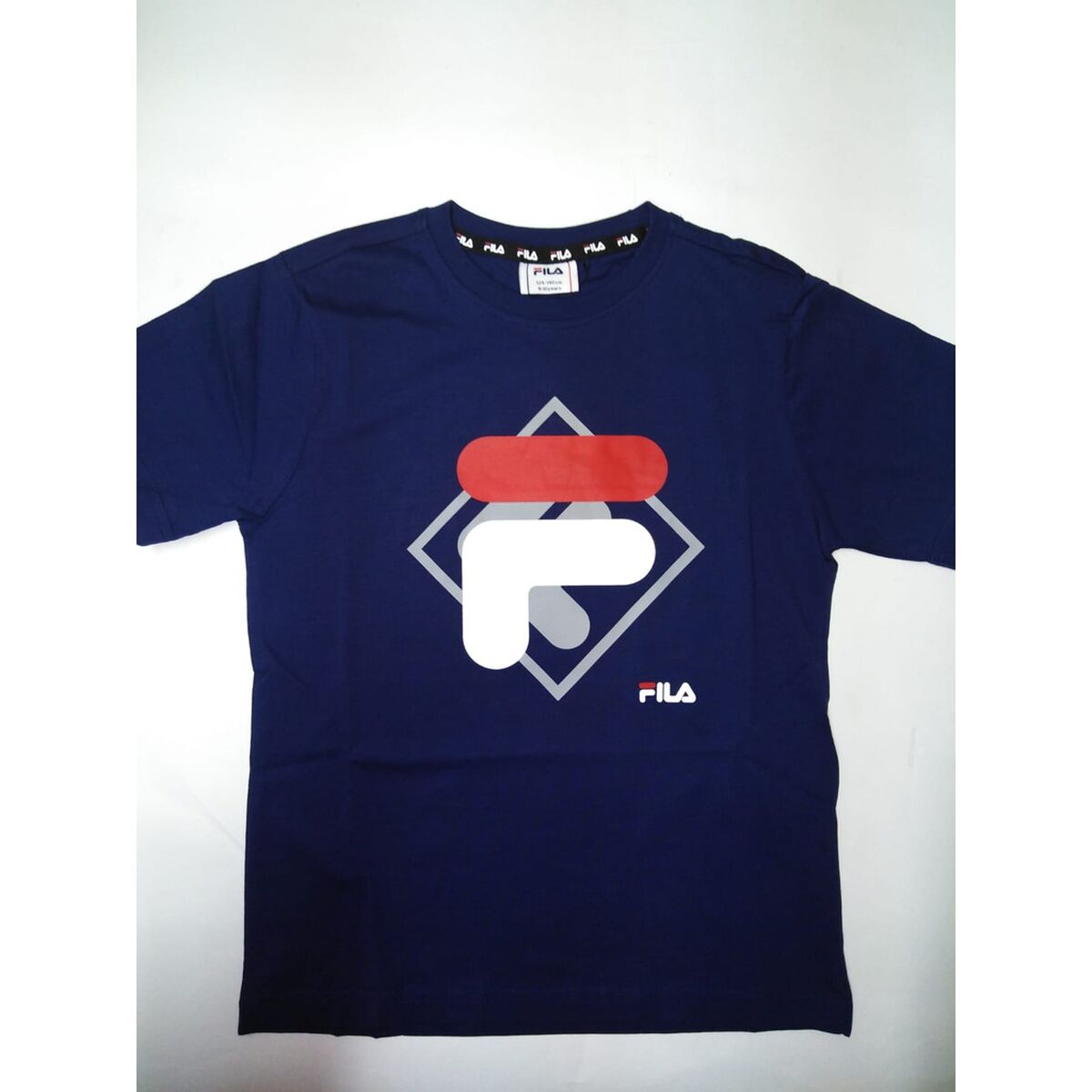 Barn T-shirt med kortärm Fila FAT0340 50001 Marinblå - 2