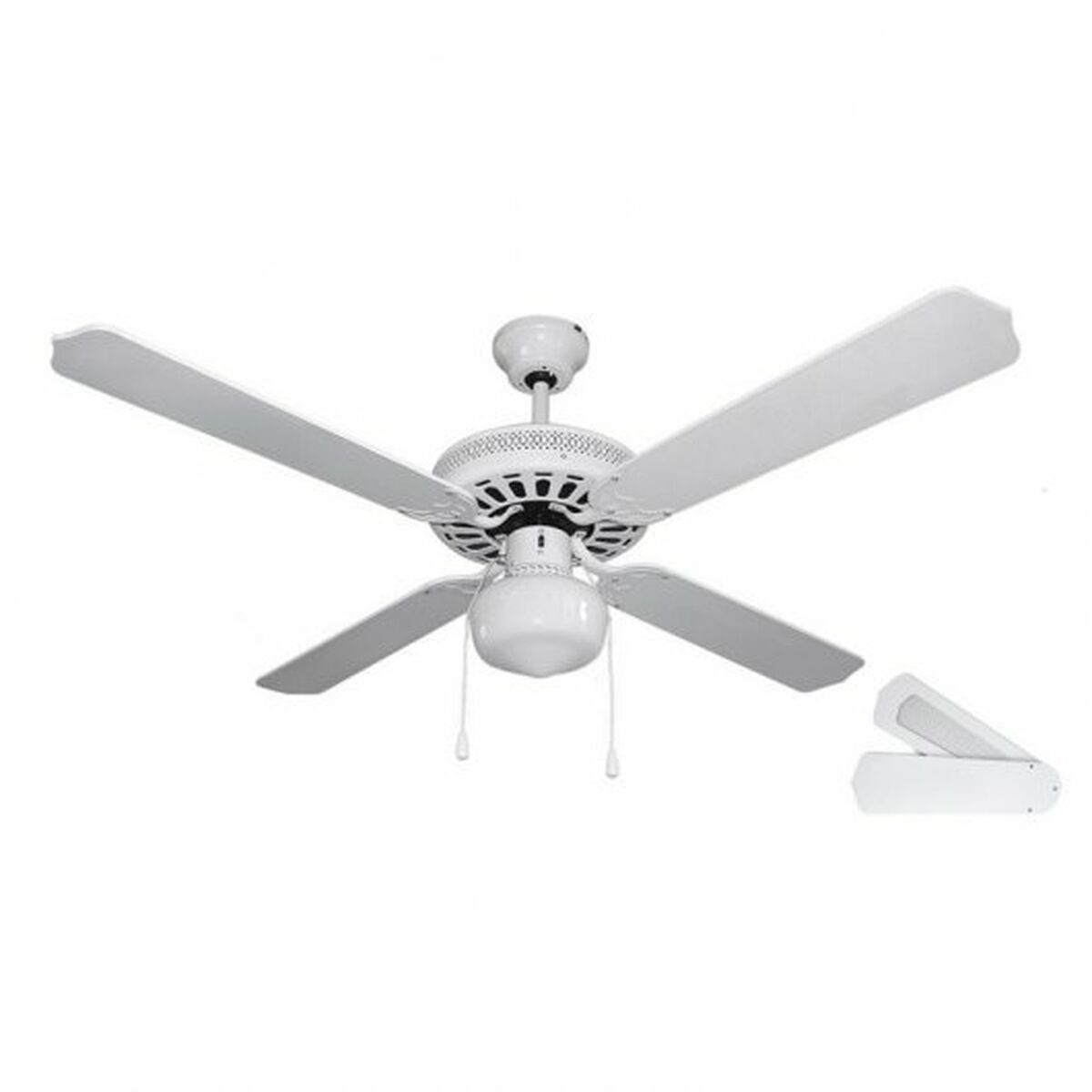 Takfläkt med belysning Orbegozo CL 08132 B 60 W Ø 132 cm Vit - 2