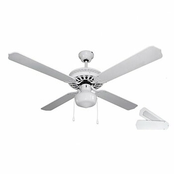 Takfläkt med belysning Orbegozo CL 08132 B 60 W Ø 132 cm Vit