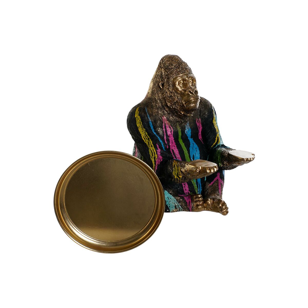Prydnadsfigur DKD Home Decor 38 x 46 x 50,5 cm Multicolour Gorilla - 3
