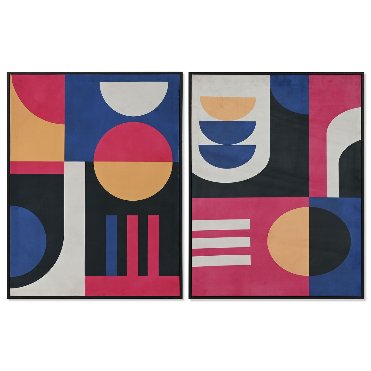 Kanvas Home ESPRIT Sammet Kanvas 63 x 3 x 83 cm