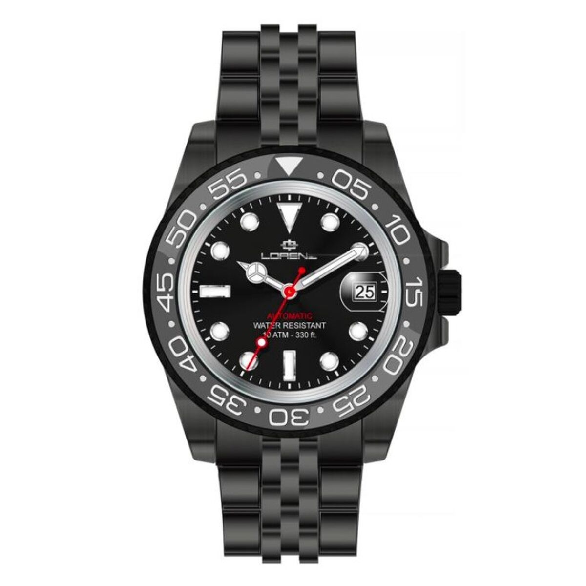 Herrklocka Lorenz 26130AA Svart (Ø 43 mm)