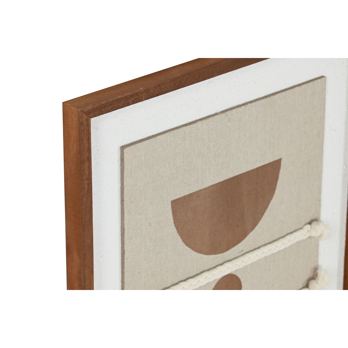 Kanvas Home ESPRIT Vit Naturell Modern Skandinavisk 36 X 2,3 X 50,3 cm (4 antal) - 2