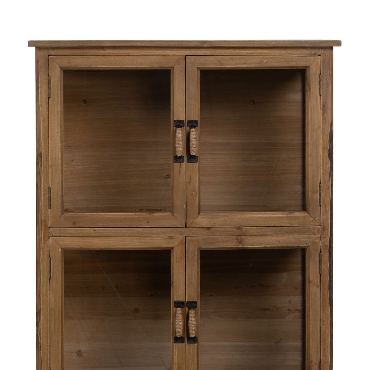 Visningsställ Naturell Glas Granträ 72 x 39 x 116 cm - 5