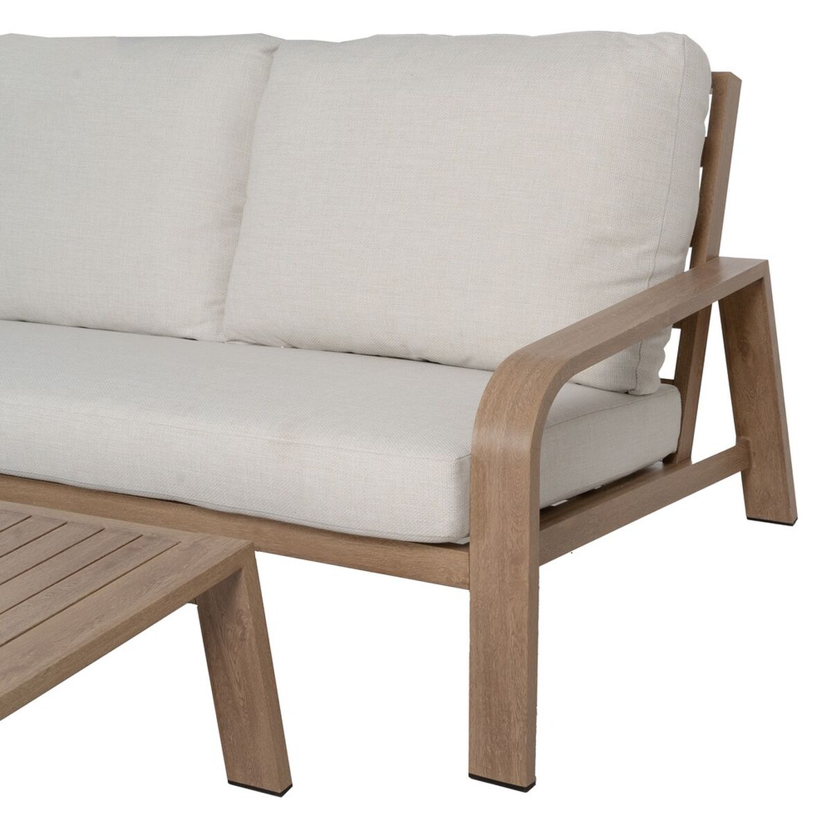 Trädgårdsmöbler Beige Naturell 184 x 74 x 65 cm - 8